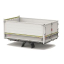 Rehausse latérale alu palplanche H 850 pour benne L 3100 - CABRETA