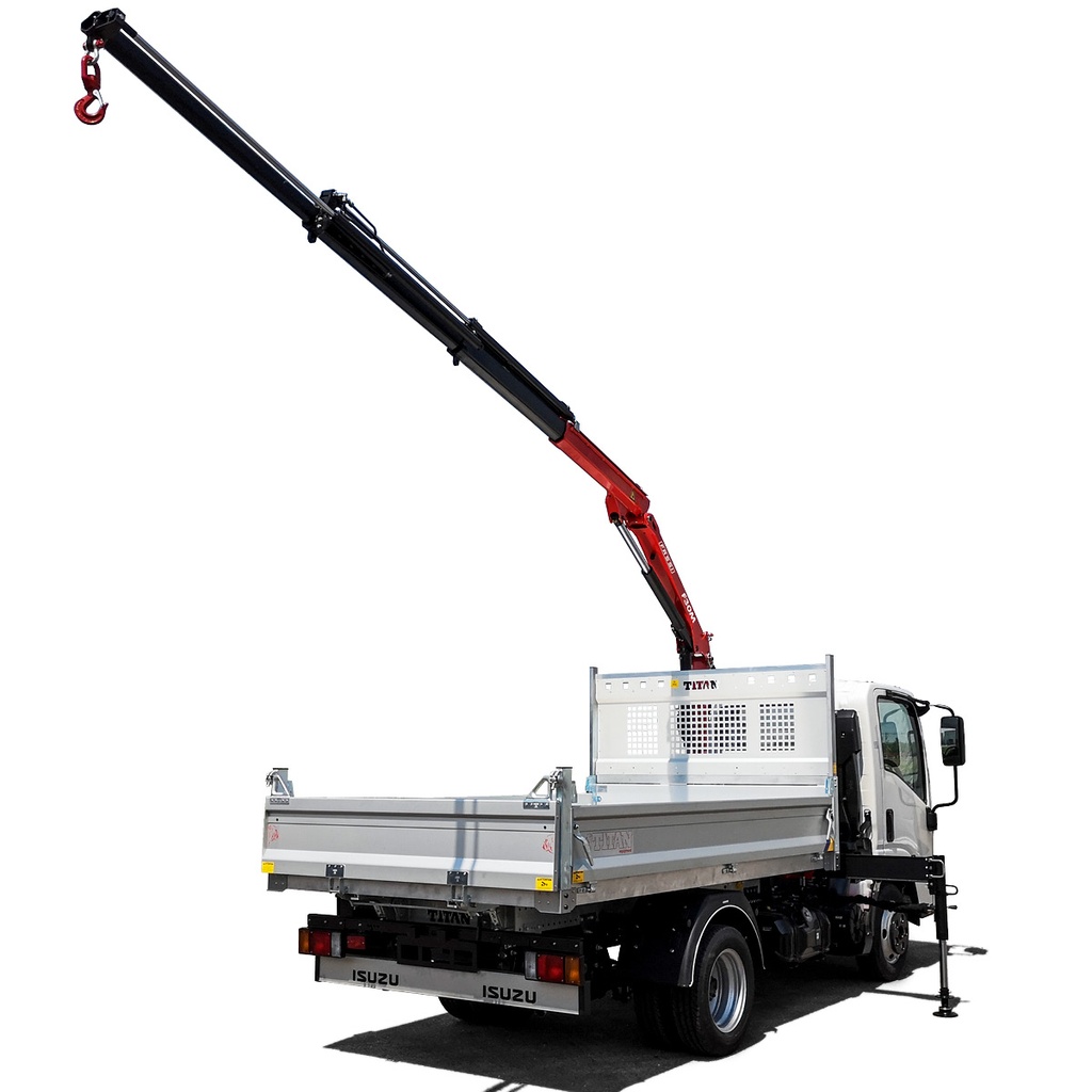 TITAN benne alu 3200 x 1950 et grue FASSI F30M.0.23