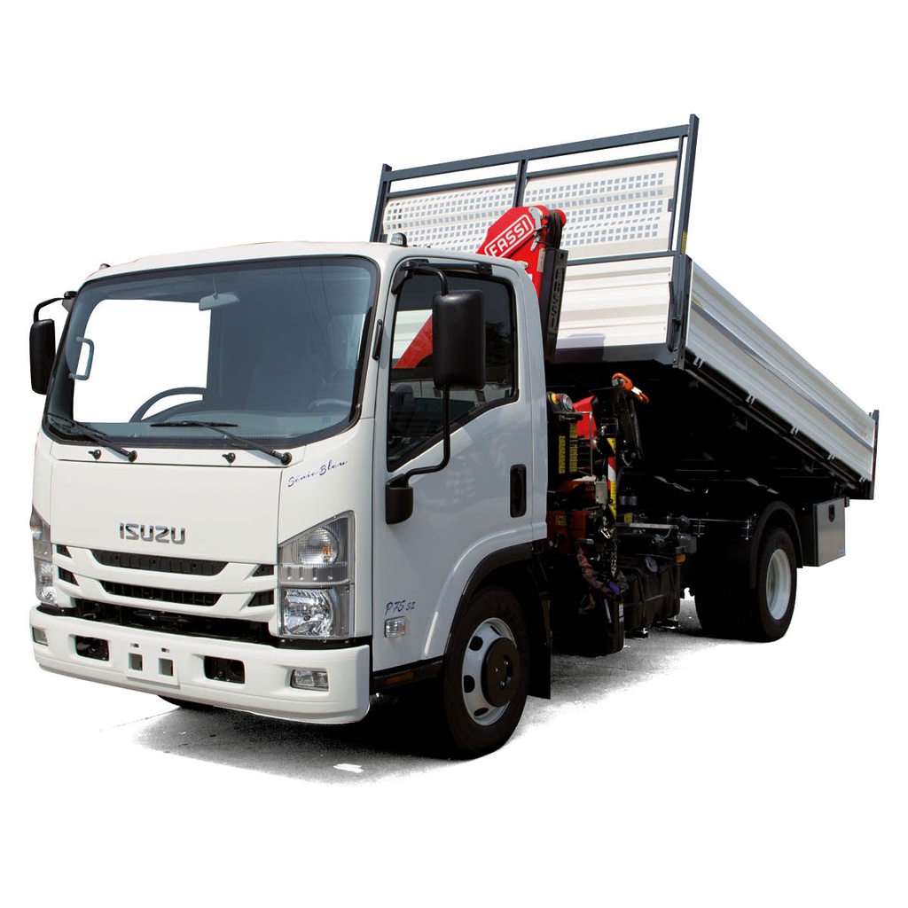 TITAN benne acier SL 3800 x 2300 et grue FASSI F50A.23