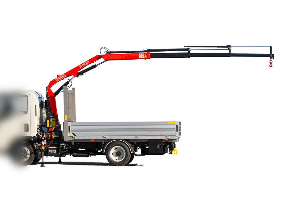 Plateau fixe 4100 x 2100 TITAN avec grue FASSI F30M.0.23 // M27 H