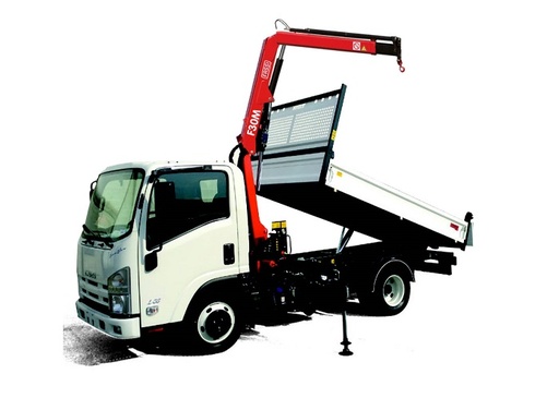 TITAN benne acier 3200 x 1950 et grue FASSI F30M.0.23