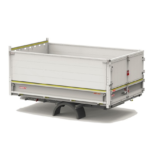 [CAB UREHPAPL08501] Rehausse latérale alu palplanche H 850 pour benne L 2900 - CABRETA