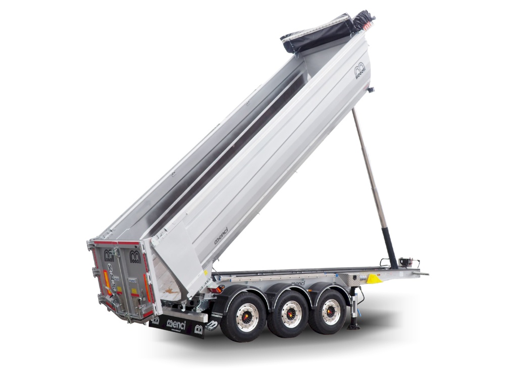 MENCI SA700R 750 acier, hayon CU (Porte universelle), 28 m³ 7500 x 1640