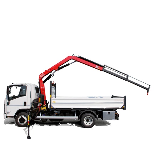 TITAN tribenne acier 3800 x 2300 et grue FASSI F50A.23