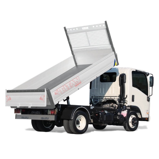 TITAN tribenne acier 3400 x 1950 avec groupe éléctropompe, ridelles aluminium H500
